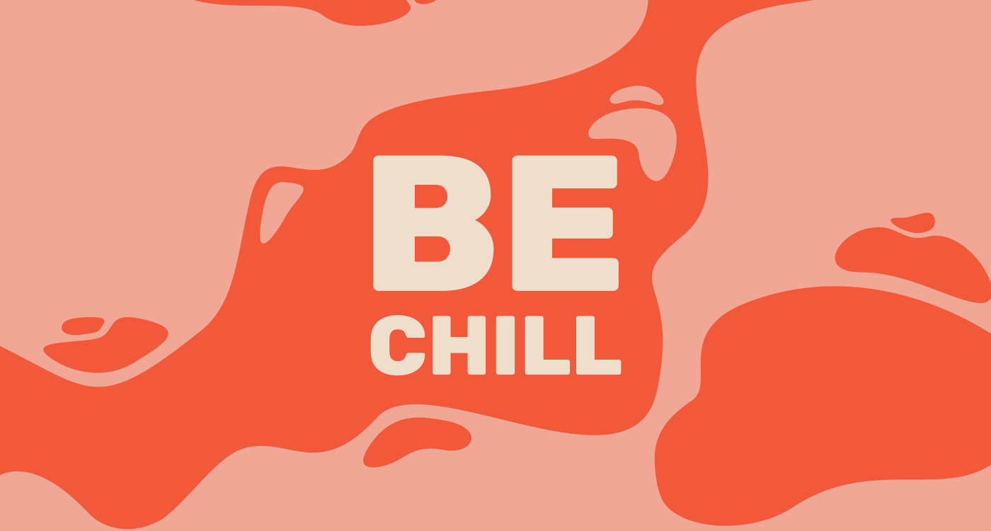 Diseño inicial con el logo de BE CHILL